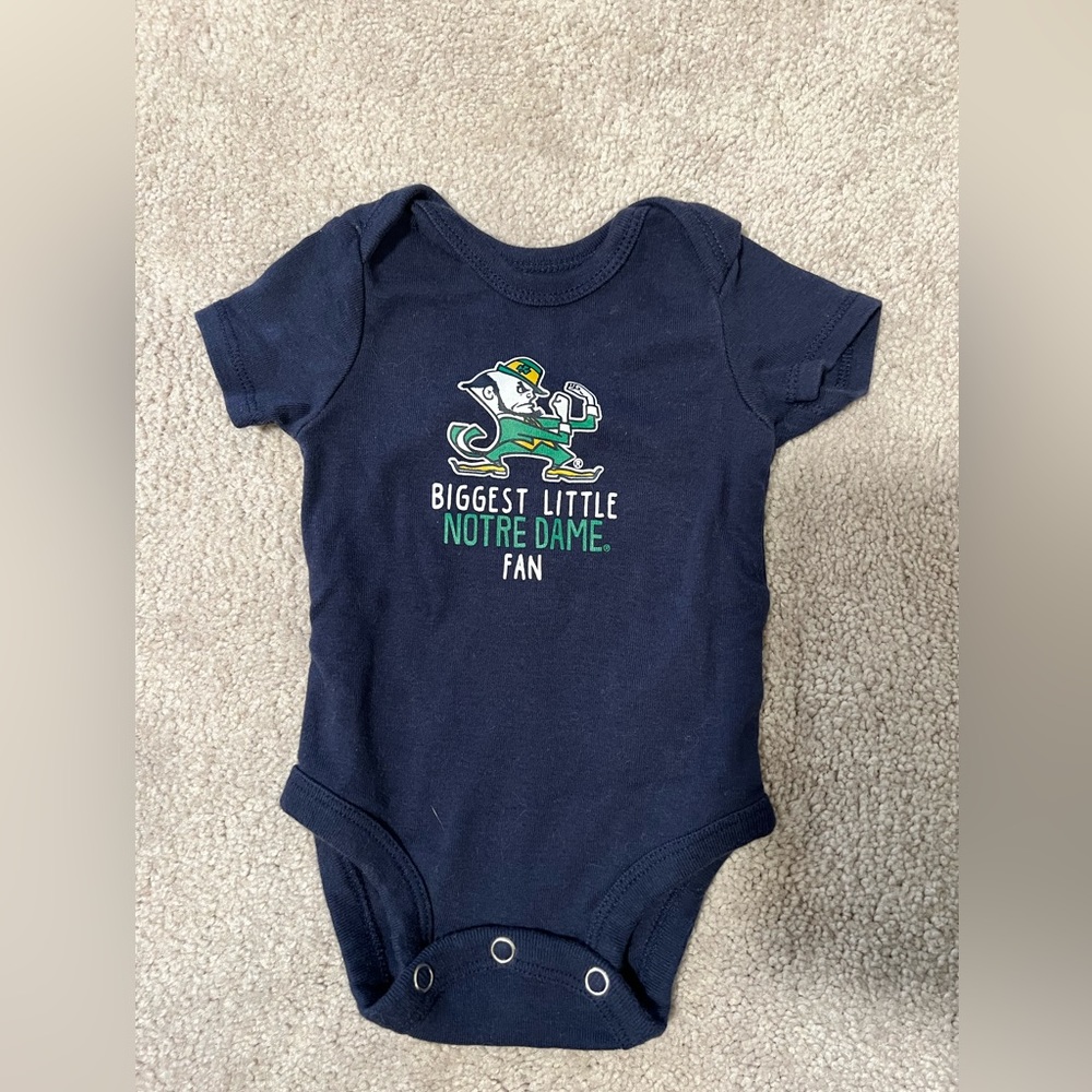 Newborn Norte Dame Onesie